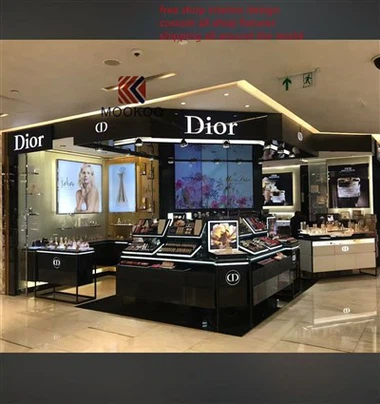 Luksusa smaržu kiosks pārdošanai beznodokļu veikalā