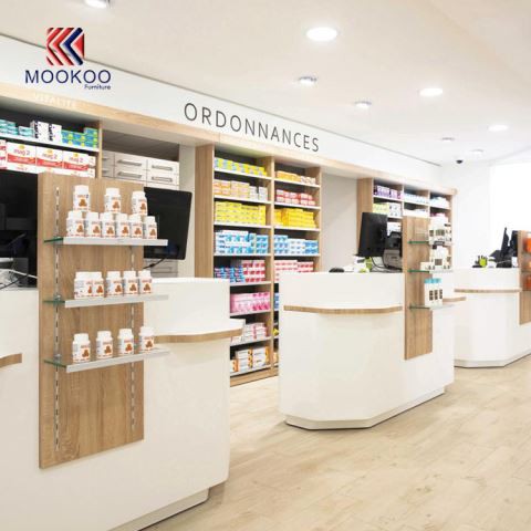 Farmacia veikalu aptieku vitrīna